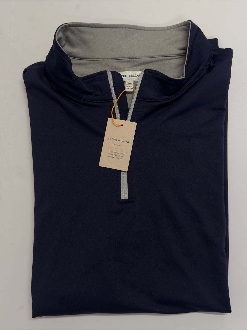 Peter Millar TaylorMade Navy Quarter-Zip Pullover 3XL NWT